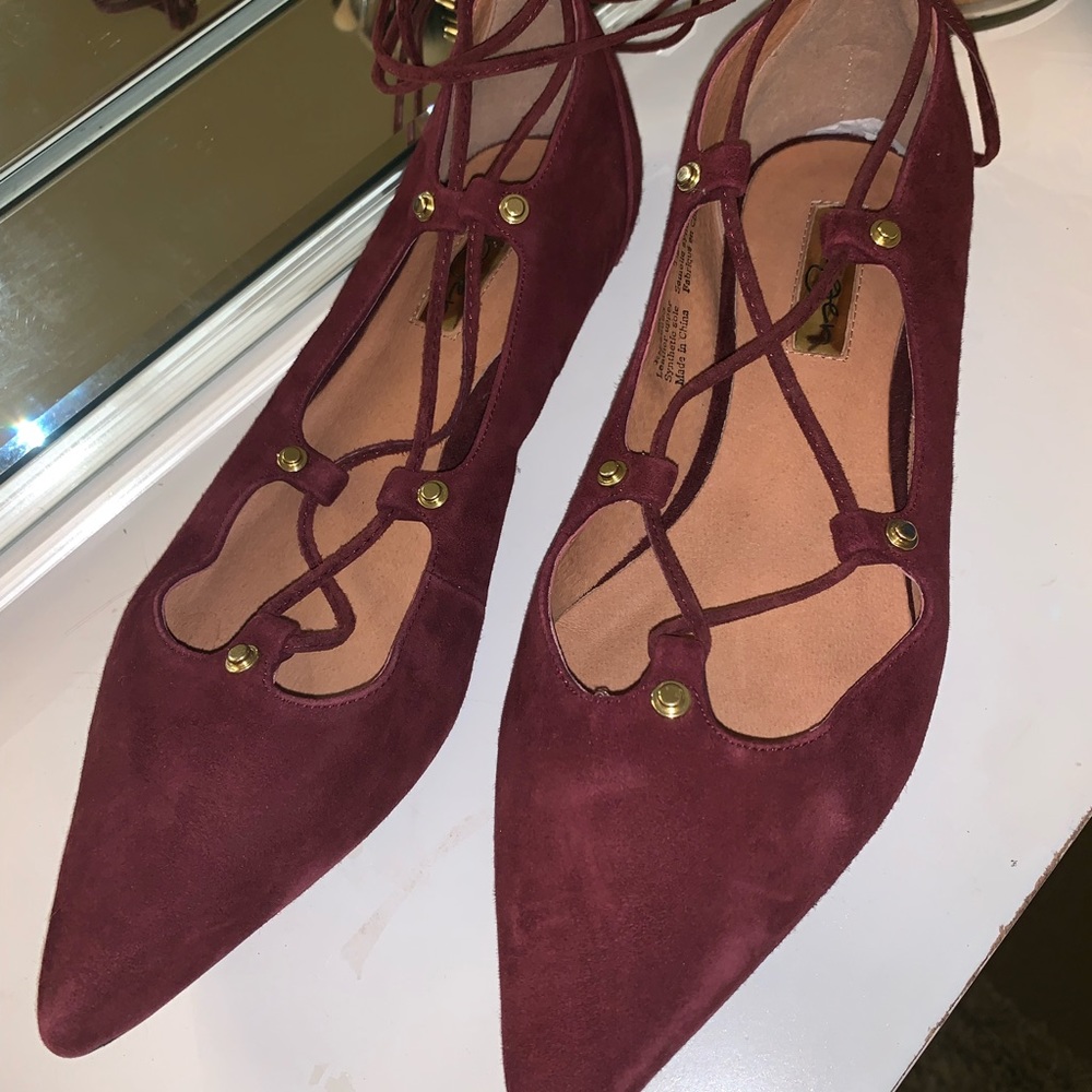 Halogen Lace up Flats